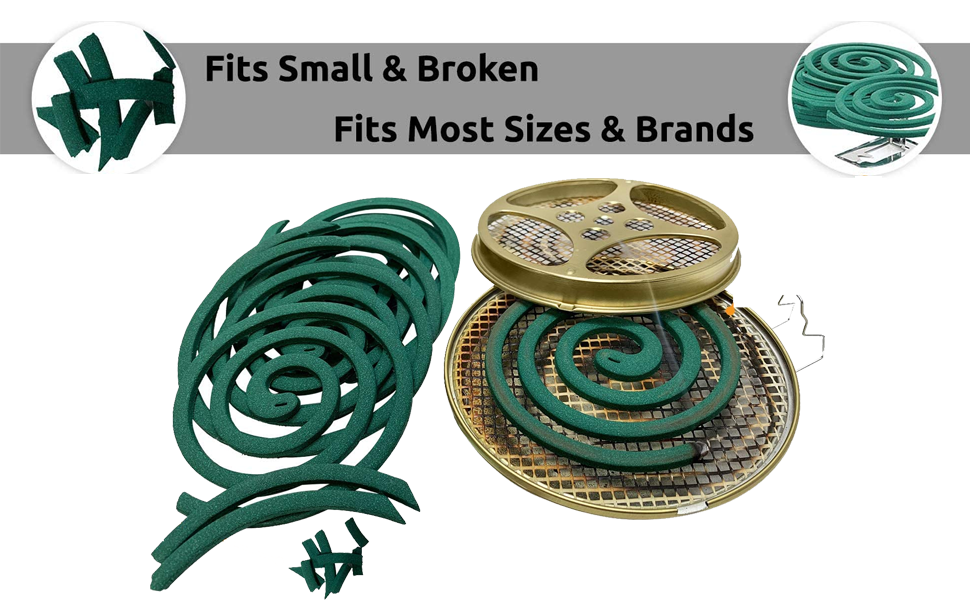 Portable Mosquito Coil Holder - Mosquito Coil & Incense Burner for Outdoor use,