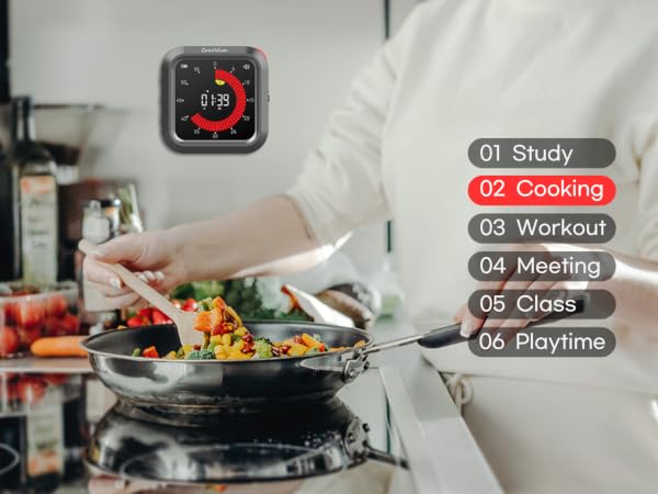 Creaviva digital visual timer kitchen cooking