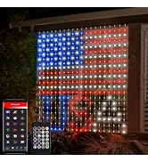 DealBeta Smart Curtain Lights Plug in, 400 LED Curtain Fairy Lights 6.6Ft x 6.6Ft with App & Remo...