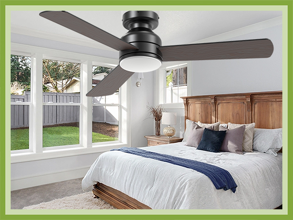 42 Inch Modern Ceiling Fans with Lights and Remote Control