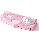 Ristpal Pop Up Multifunction Pencil Case, Cute Cartoon Pen Box Organizer Stationery with Sharpene...