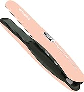WISDAS Wireless Hair Straightener, 2 in 1 Straightener & Curler, 35W Fast Heating, Type-C USB, 32...