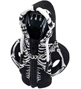 Car Gear Shift Hoodie,Halloween Skull Car Gear Shift Cover,Skeleton Shifter Hoodie with Zipper,Sh...
