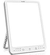 SUXIO Light Therapy Lamp - 10000 Lux Therapy Light, 3 Timing & Mode Happy Lamp, Touch Control Day...