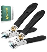 Toenail Clippers for Thick Toenails for Seniors, CLPPNA Wide Jaw Opening Nail Clippers for Men, H...
