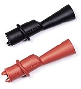 BOCEUC Multimeter Alligator Clips, Insulation Alligator Clip with Flexible Boots for 2mm Diameter...