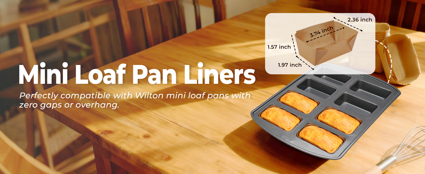 mini loaf pan liner