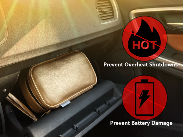 phone cooling case for hot weather