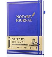 WEMATE Notary Journal Log Book with 480 Record Entries, 12?x8.5? Hardcover Notary Book - 120gsm T...