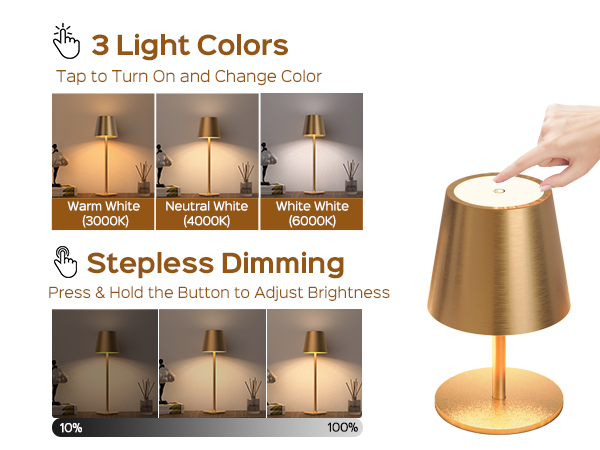 cordless lamp touch lamp