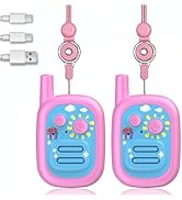 WITPAW 2 Pcs Walkie Talkies for Kids Rechargeable 3 KM Handheld Walkie Talkies Long Range Childre...