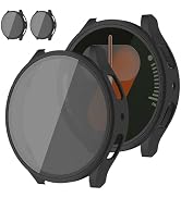 DMVEIMAL 2 Pack Case for Samsung Galaxy Watch 7 Screen Protector 44mm 40mm,Privacy HD Tempered Gl...