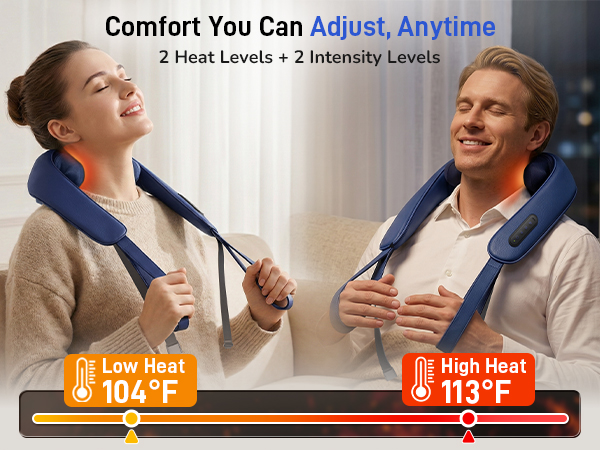 neck massager with heat cordless