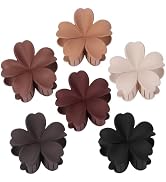 SMKSL 6 Pcs Flower Hair Claw Clips for Women Hawaiian Large Hair Clips for Thick Thin Curly Hair,...