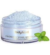 BodyAccel Teeth Whitening Powder Upgraded– Probiotic Pearl Whitening Tooth Powder, Fluoride-Free ...