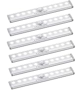 VYANLIGHT Motion Sensor LED Lights, 10 LED Battery Operated Motion Light, Stick-On Anywhere Magne...