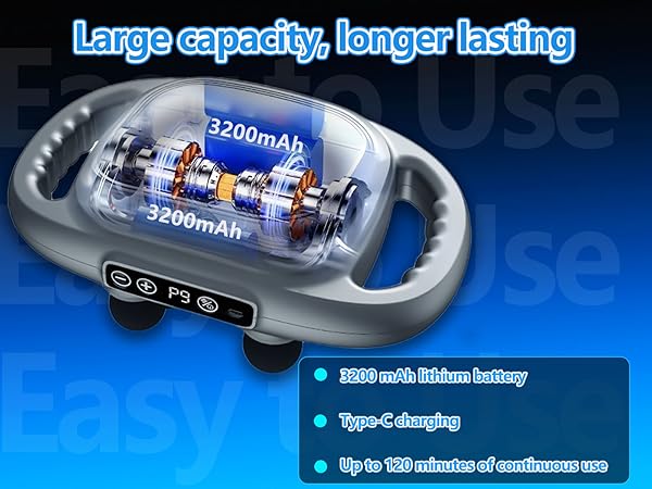UFFAE 6 Head Massage Gun Back Massager Pain Relief