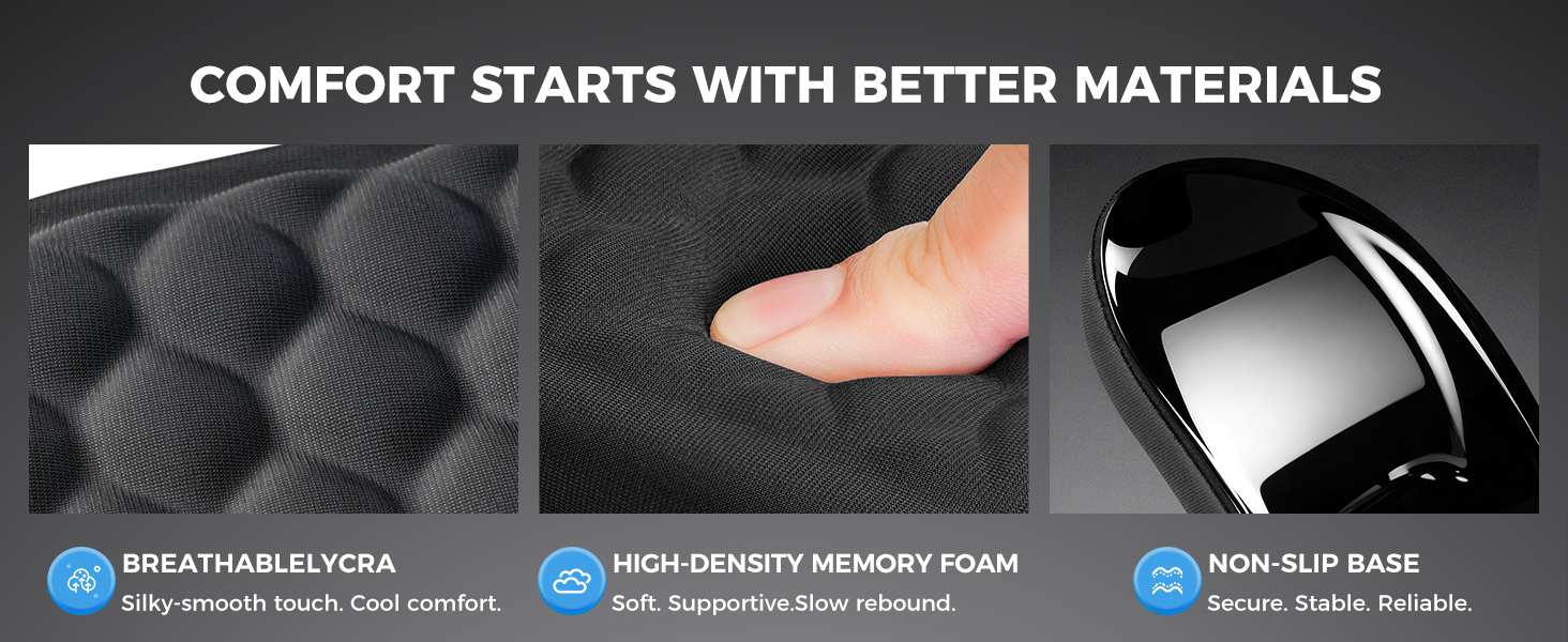 Comfortable keyboard wrist pad