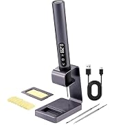xTool Selected Cordless Soldering Iron Kit, 7s Heat-up, 3 C210 Tips, 842F | 2600mAh USB-C recharg...