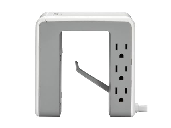 Side view of the APC P6U4W SurgeArrest 6 Outlet Muti-Use Surge Protector
