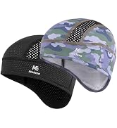 MELASA Skull Cap Cooling Helmet Liner with Mesh Breathable Sweat Cap for Men Women