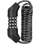 ROCKBROS Motorcycle Helmet Lock - 4 Digit Cable Lock for Bike, Stroller, Luggage