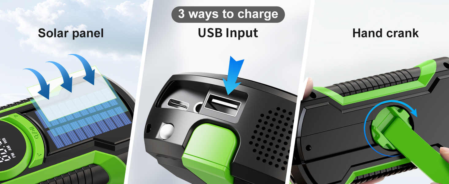 3 ways to charge