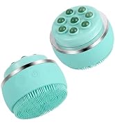 Electric Facial Cleansing Brush,3 Speeds Rechargeable Face Scrubber,IPX7 Waterproof Silicone Faci...