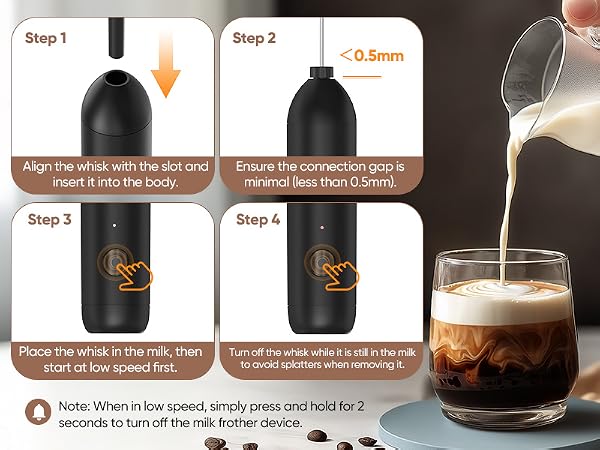 handheld milk frother