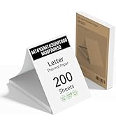 HPRT 200 Sheets Thermal Printer Paper 8.5 x 11 Inch, BPA Free Inkless Thermal Paper, US Letter Co...