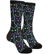 bassyil Novelty Crew Socks Casual Crazy Dress Socks For Women Men