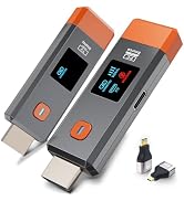 Qisoable Wireless HDMI Transmitter and Receiver 328ft/100m Extender 4K Decode Input 1080P Output ...