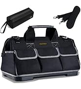 FASTECH 22-inch Wide Mouth Tool Bag with Water Proof Molded Base, Waterproof Tool Organizer Bag f...