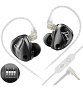 KZ Duonic in Ear Monitor, Wired Earbuds with MIC, 1DD+Triple-Magnet Planar Driver IEM, 4 Tuning S...
