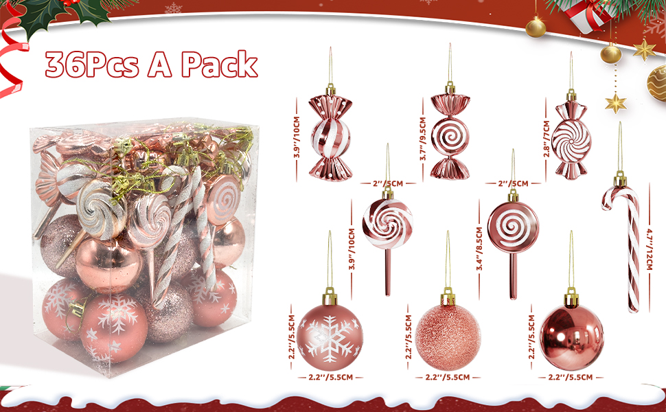 pink christmas decor