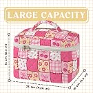 makeup bag with handle, waterproof makeup bag, water resistant cosmetic bag