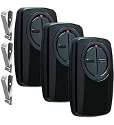 for Chamberlain klik5u-bk2 klik3u-bk Garage Door Opener Remote Clicker, 380UT 375UT Universal Gar...
