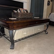 on the bottom of coffee tables