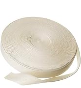 HB Twill tape 100% Cotton Ribbon 55 yards 1 inch Natural Unbleached Herringbone Tape for DIY craf...