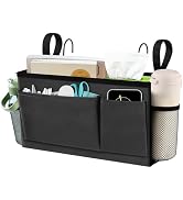 BlissTotes Bedside Caddy, Bedside Storage Organizer for Bunk Bed Accessories, Dorm Storage for Be...