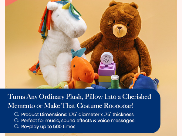 Mini Recorder Device, Bring Plush Toys, Quilts & Crafts to Life