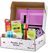 Back to School Supplies for Kids, Purple School Supply Box Grades K-5, Premium Quality Kids Schoo...