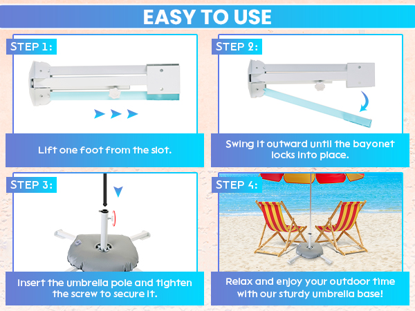 portable umbrella with stand