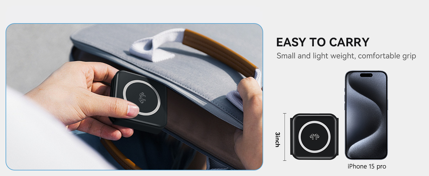 Folds up to 3inch in size and ready to take with you