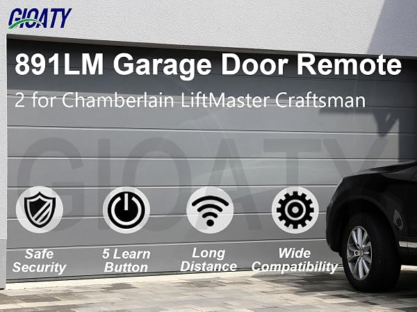 for Chamberlain LiftMaster Craftsman Garage Door Opener Keypad & Remote Universal