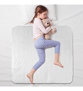 Pee Pads for Kids 34"x 36", Washable Potty Training Bed Pads for Toddlers with 4 Layers of Protec...