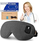 FACEMOON Heated Eye Mask for Dry Eyes: Electric Warm Compress for Blepharitis Stye Tired Eyes - C...