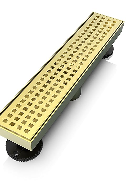 gold shower drain
