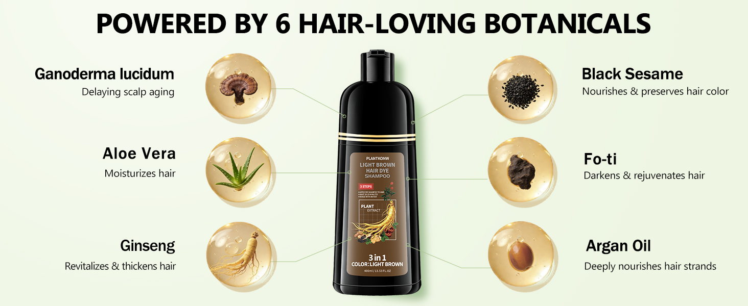 Natural Hair Dye Shampoo