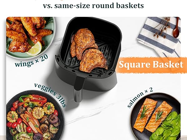 Cook for the whole family with a spacious 6QT capacity! Ideal for gatherings.